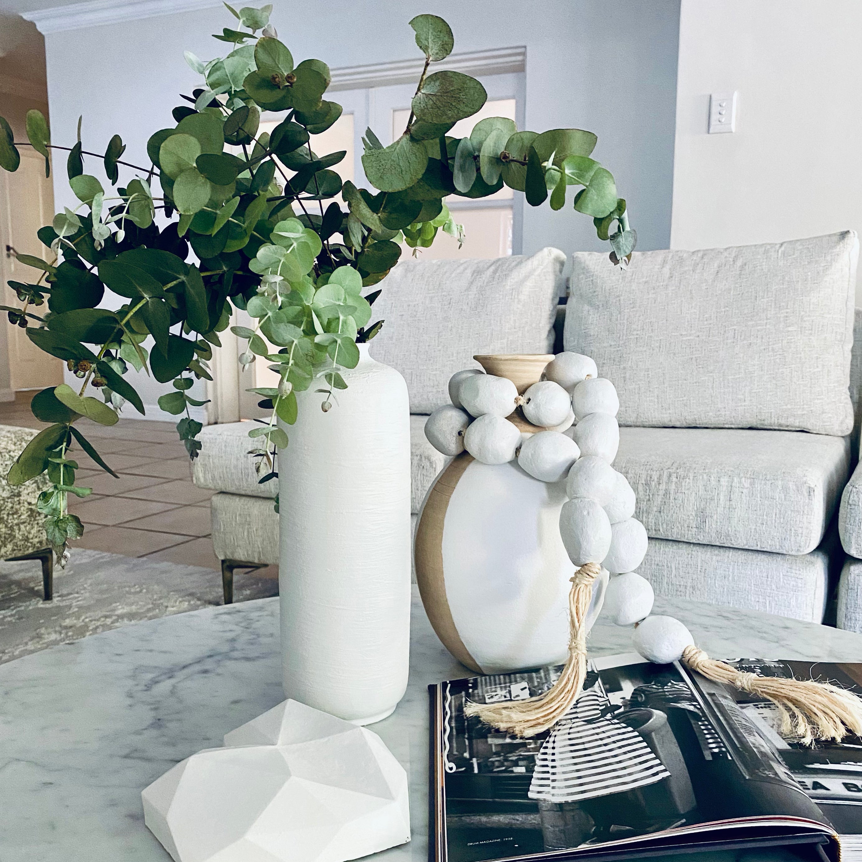 Matte White Garland