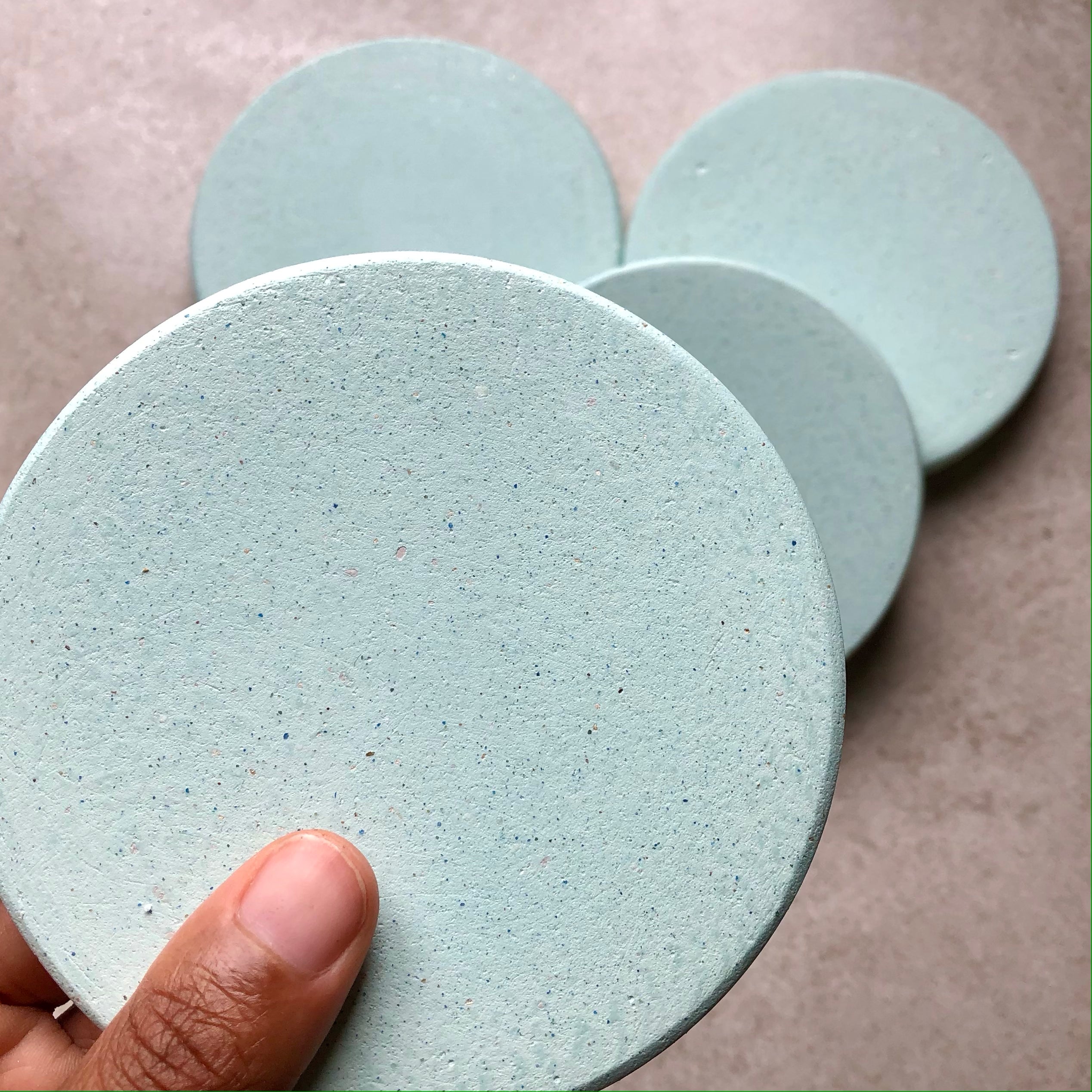 Smooth Sea Blue Coasters