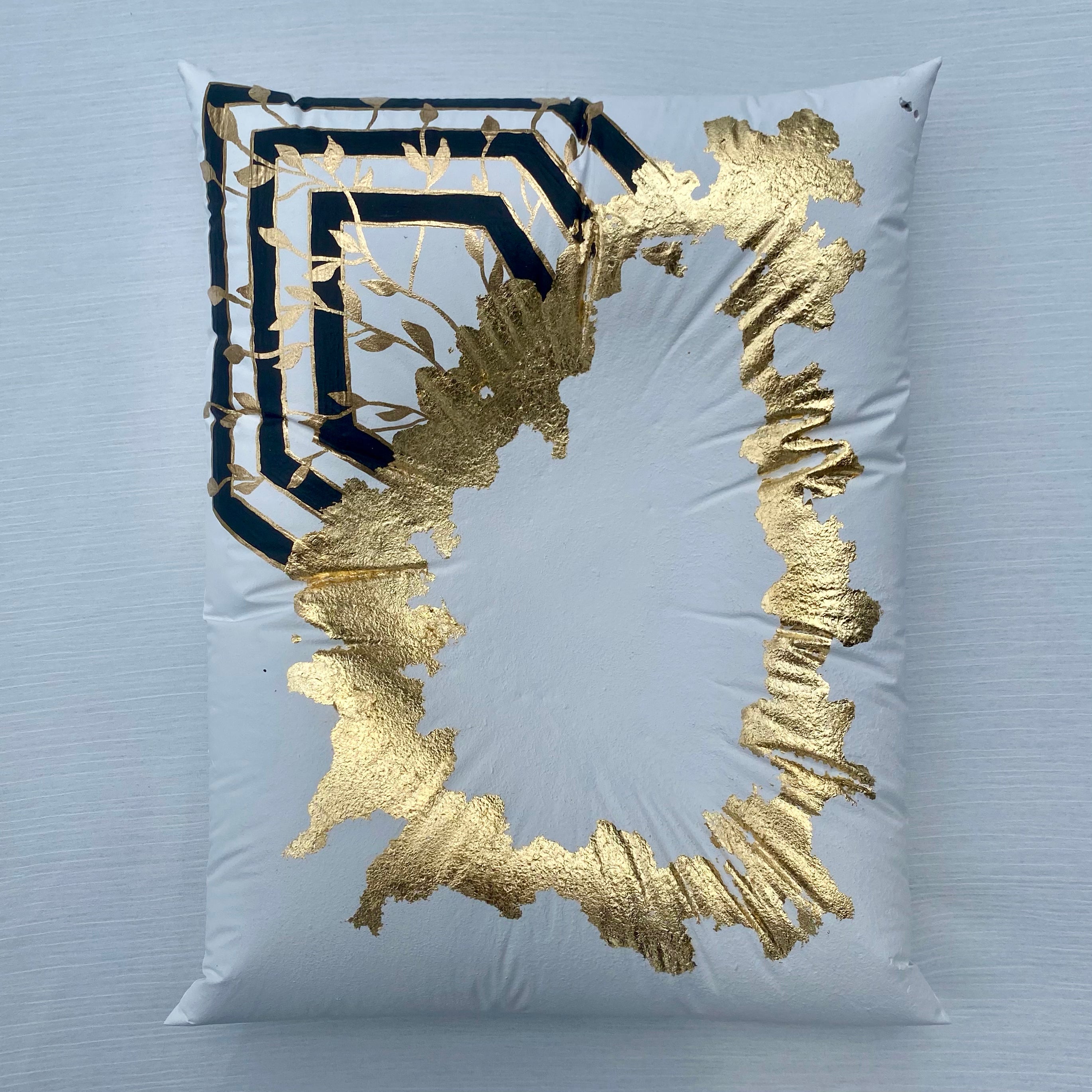 Gold Leaf Cushion